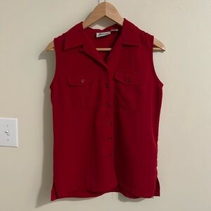 Joanne red tank size small